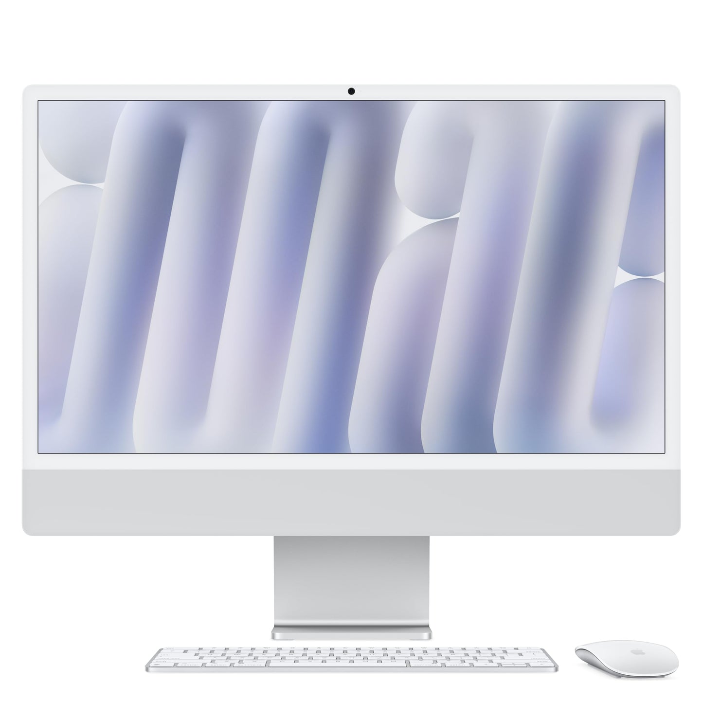 Apple 2024 iMac All-in-One Desktop Computer with M4 chip with 8-core CPU and 8-core GPU: Built for Apple Intelligence, 24-inch Retina Display, 16GB Unified Memory, 256GB SSD Storage; Silver